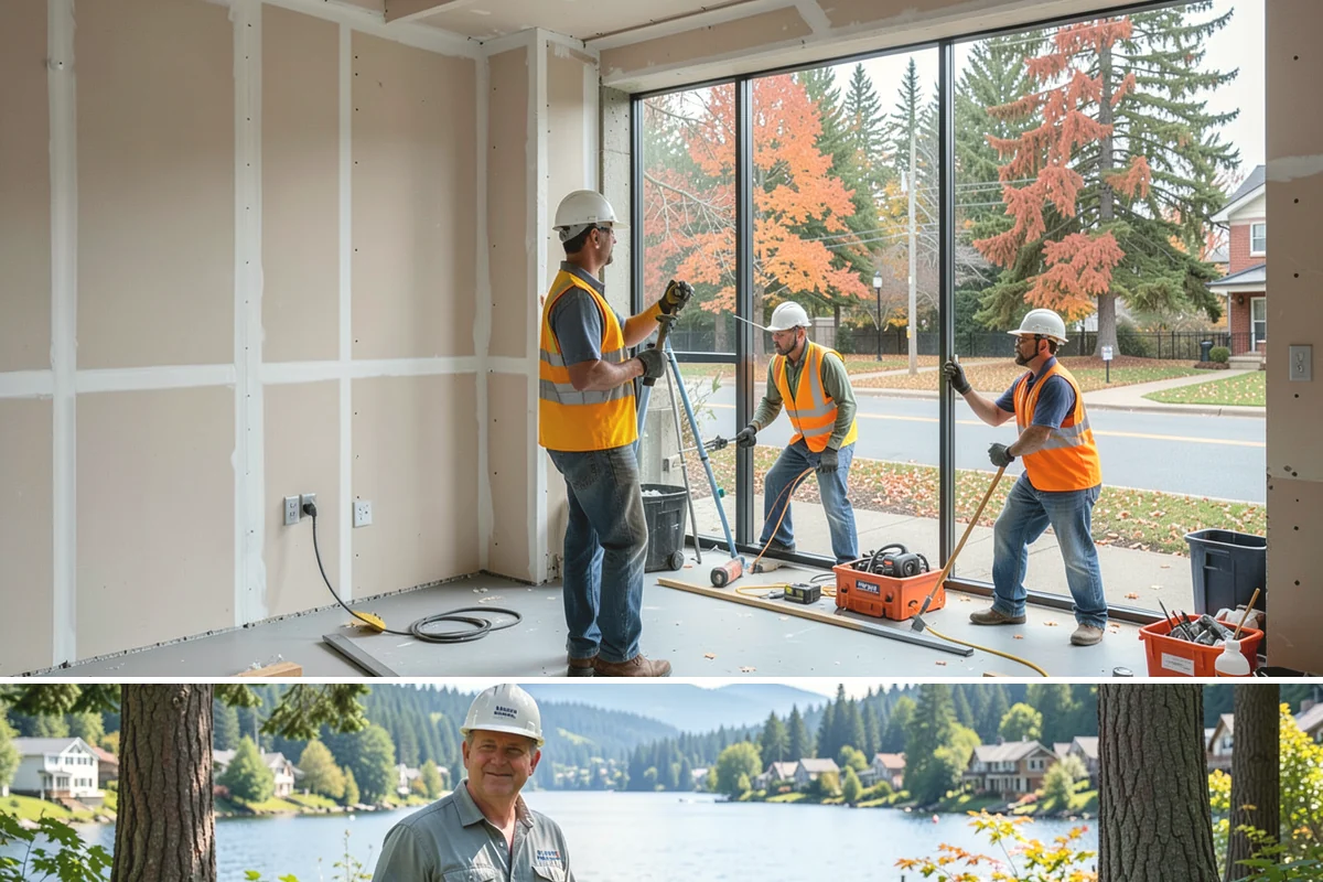 Municipal Curb & Gutter in Milton, King County, WA - Warm, dry months ensure curb concrete cures to strength before exposure to standing water and traffic.