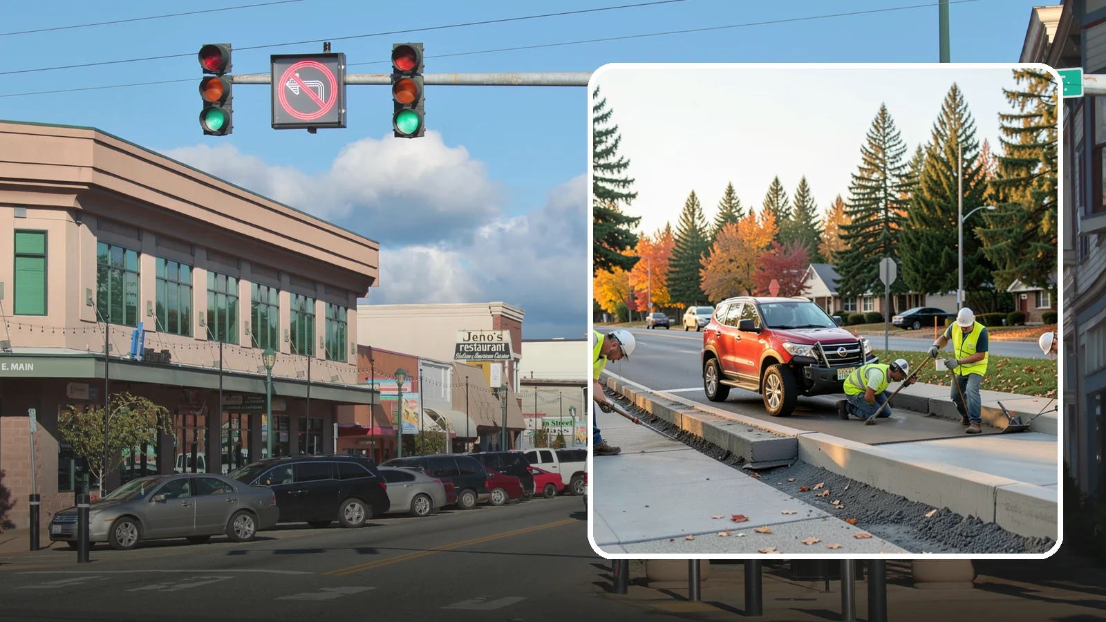 Municipal Curb & Gutter in Monroe, Snohomish County, WA - Install and replace curb and gutter that channels stormwater and defines roadway edges to jurisdiction standards.