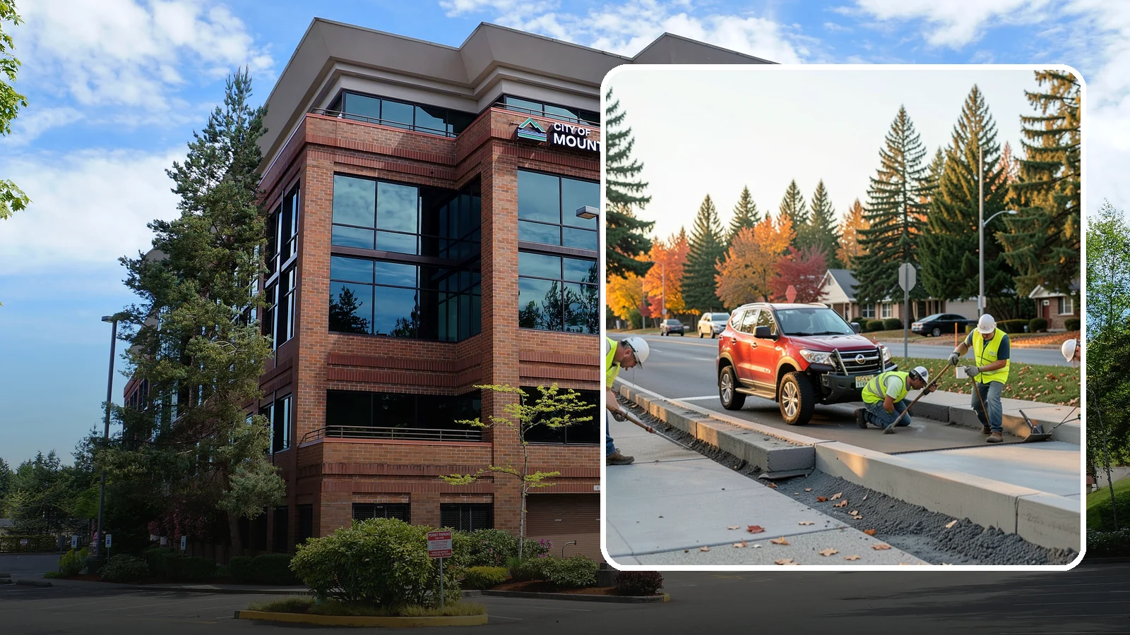 Municipal Curb & Gutter in Mountlake Terrace, Snohomish County, WA - Install and replace curb and gutter that channels stormwater and defines roadway edges to jurisdiction standards.
