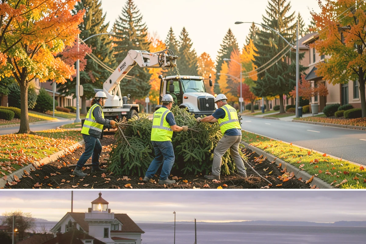 Municipal Curb & Gutter in Mukilteo, Snohomish County, WA - Warm, dry months ensure curb concrete cures to strength before exposure to standing water and traffic.