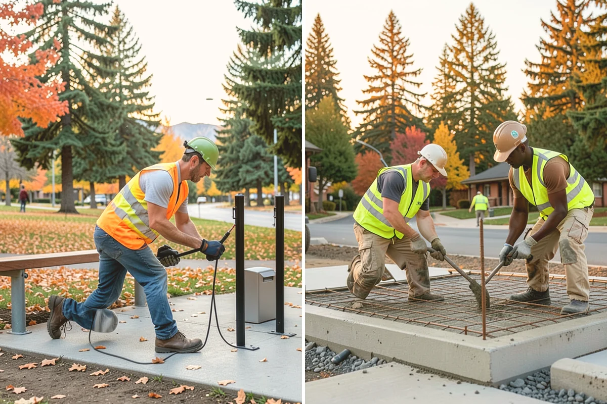 Municipal Curb & Gutter in Newcastle, King County, WA - Flowline survey and drainage tie-in assessment