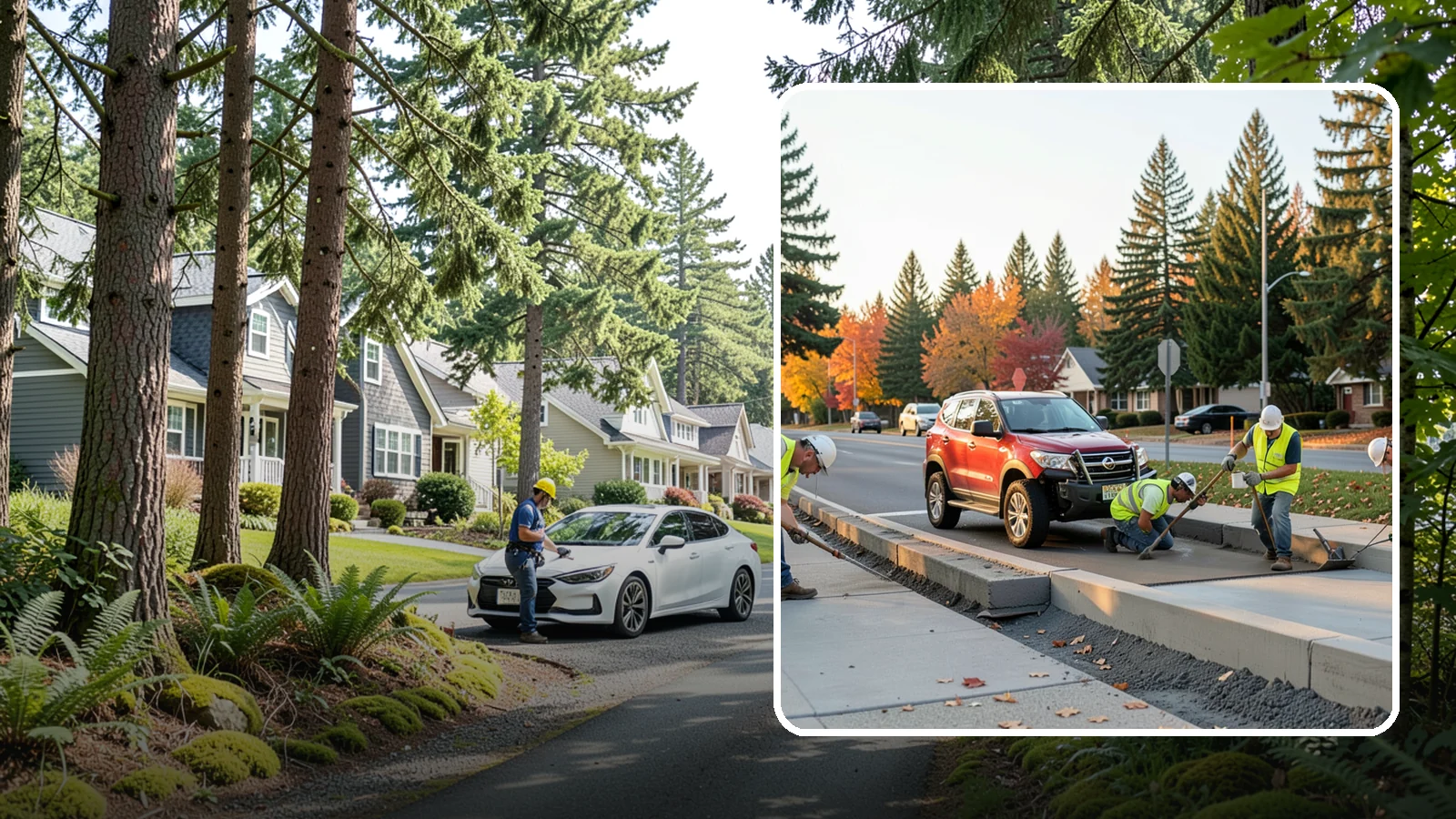 Municipal Curb & Gutter in Normandy Park, King County, WA - Install and replace curb and gutter that channels stormwater and defines roadway edges to jurisdiction standards.