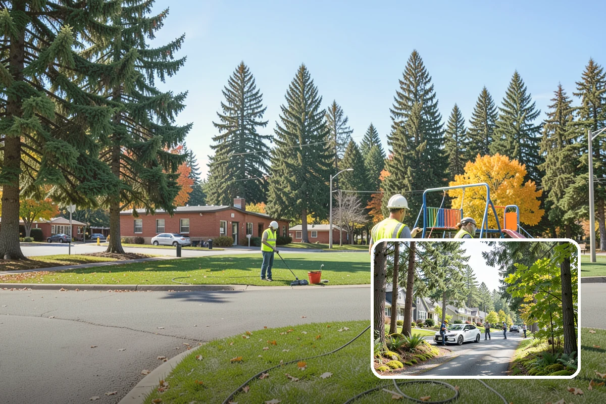 Municipal Curb & Gutter in Normandy Park, King County, WA - Restores proper stormwater flowline and protects pavement edges