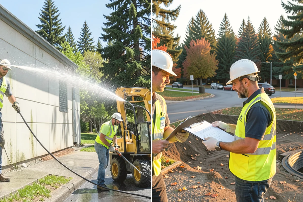 Municipal Curb & Gutter in North Bend, King County, WA - Flowline survey and drainage tie-in assessment
