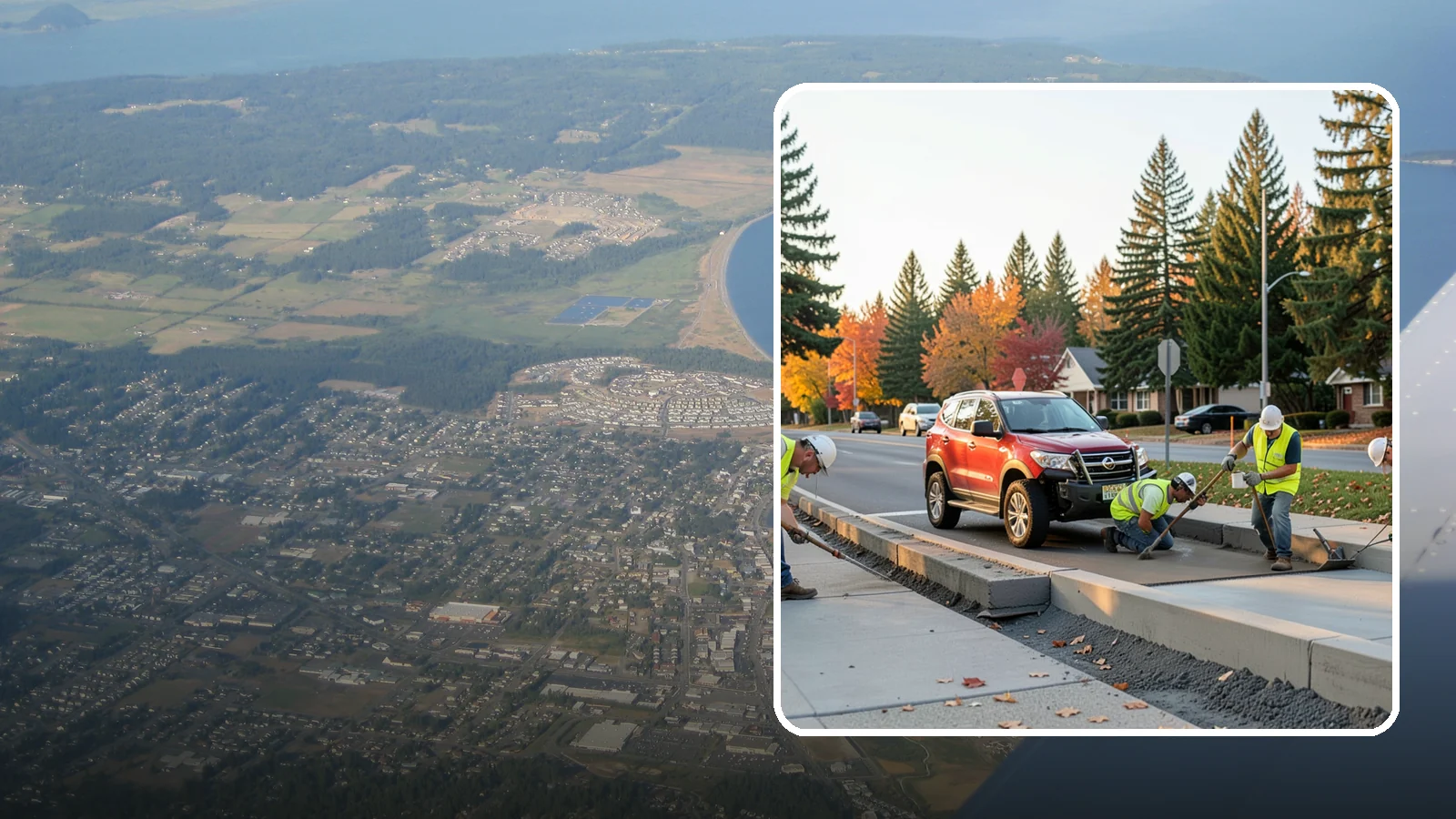 Municipal Curb & Gutter in Oak Harbor, Island County, WA - Install and replace curb and gutter that channels stormwater and defines roadway edges to jurisdiction standards.