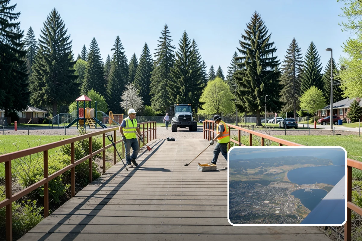 Municipal Curb & Gutter in Oak Harbor, Island County, WA - Restores proper stormwater flowline and protects pavement edges