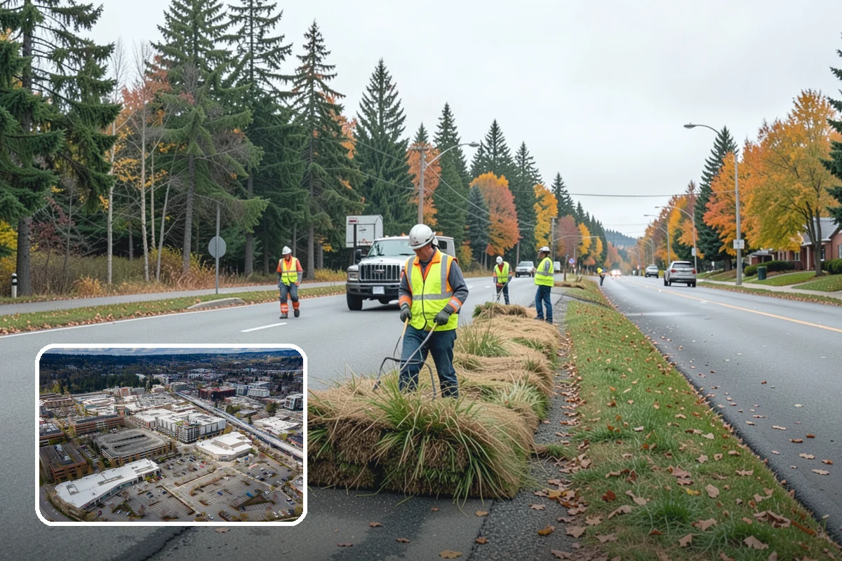 Municipal Curb & Gutter in Redmond, King County, WA - Restores proper stormwater flowline and protects pavement edges