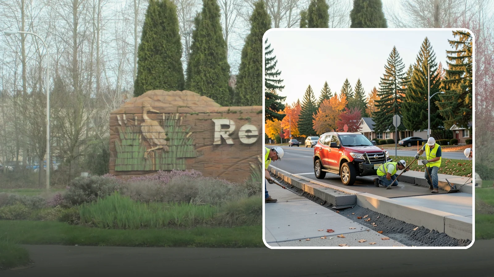 Municipal Curb & Gutter in Renton, King County, WA - Install and replace curb and gutter that channels stormwater and defines roadway edges to jurisdiction standards.