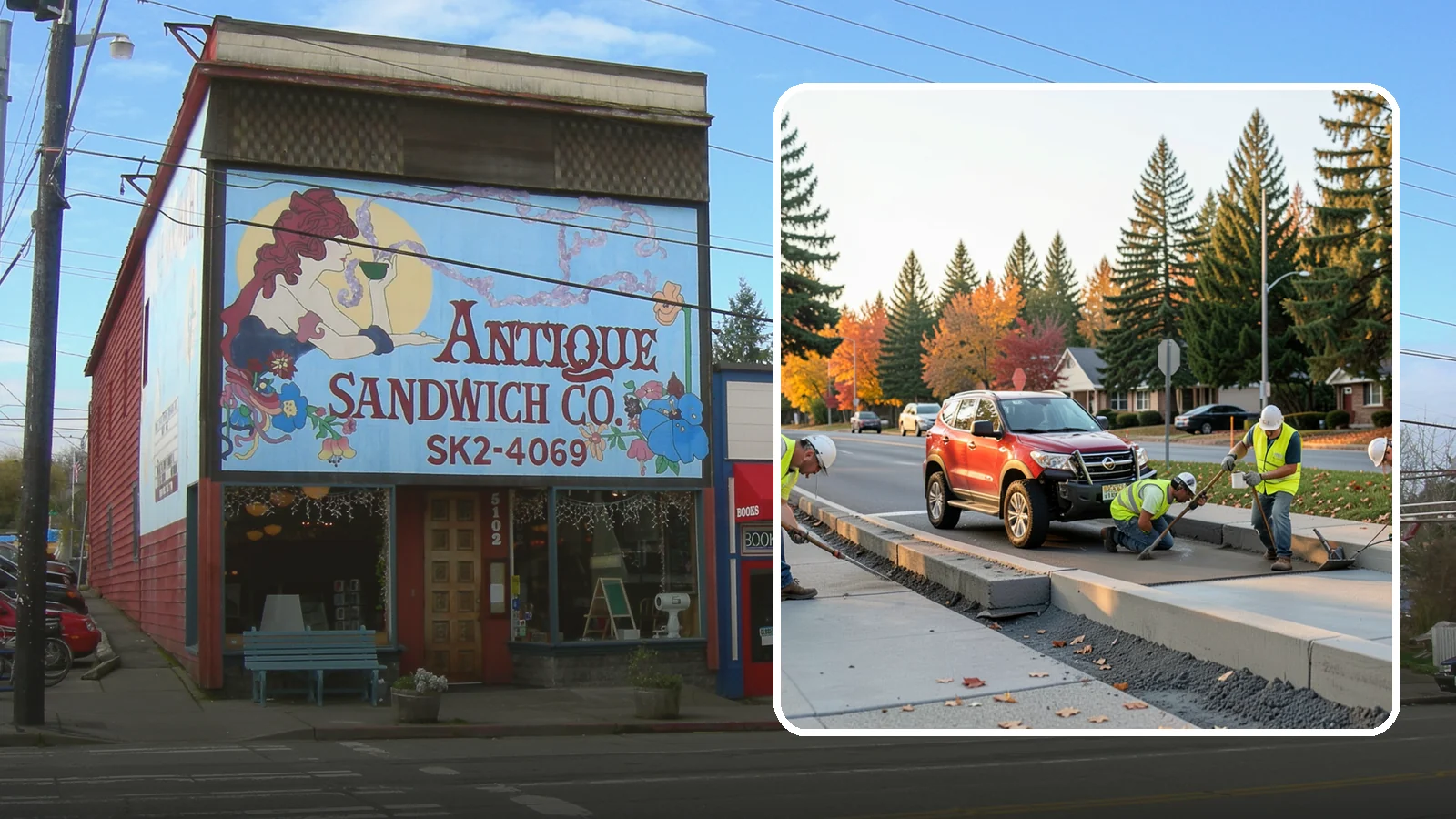Municipal Curb & Gutter in Ruston, Pierce County, WA - Install and replace curb and gutter that channels stormwater and defines roadway edges to jurisdiction standards.