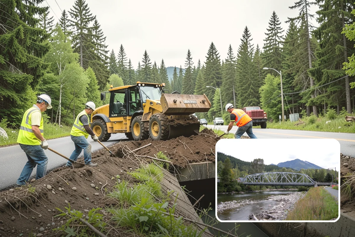 Municipal Curb & Gutter in Skykomish, King County, WA - Restores proper stormwater flowline and protects pavement edges