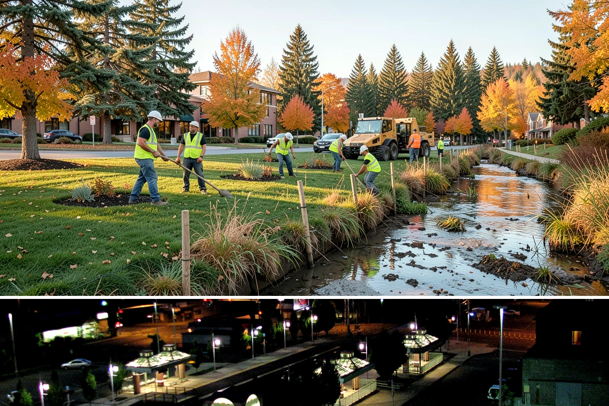 Municipal Fence Installation in Auburn, King County, WA - Footing installation is most efficient in drier months when post holes stay stable and concrete sets predictably.