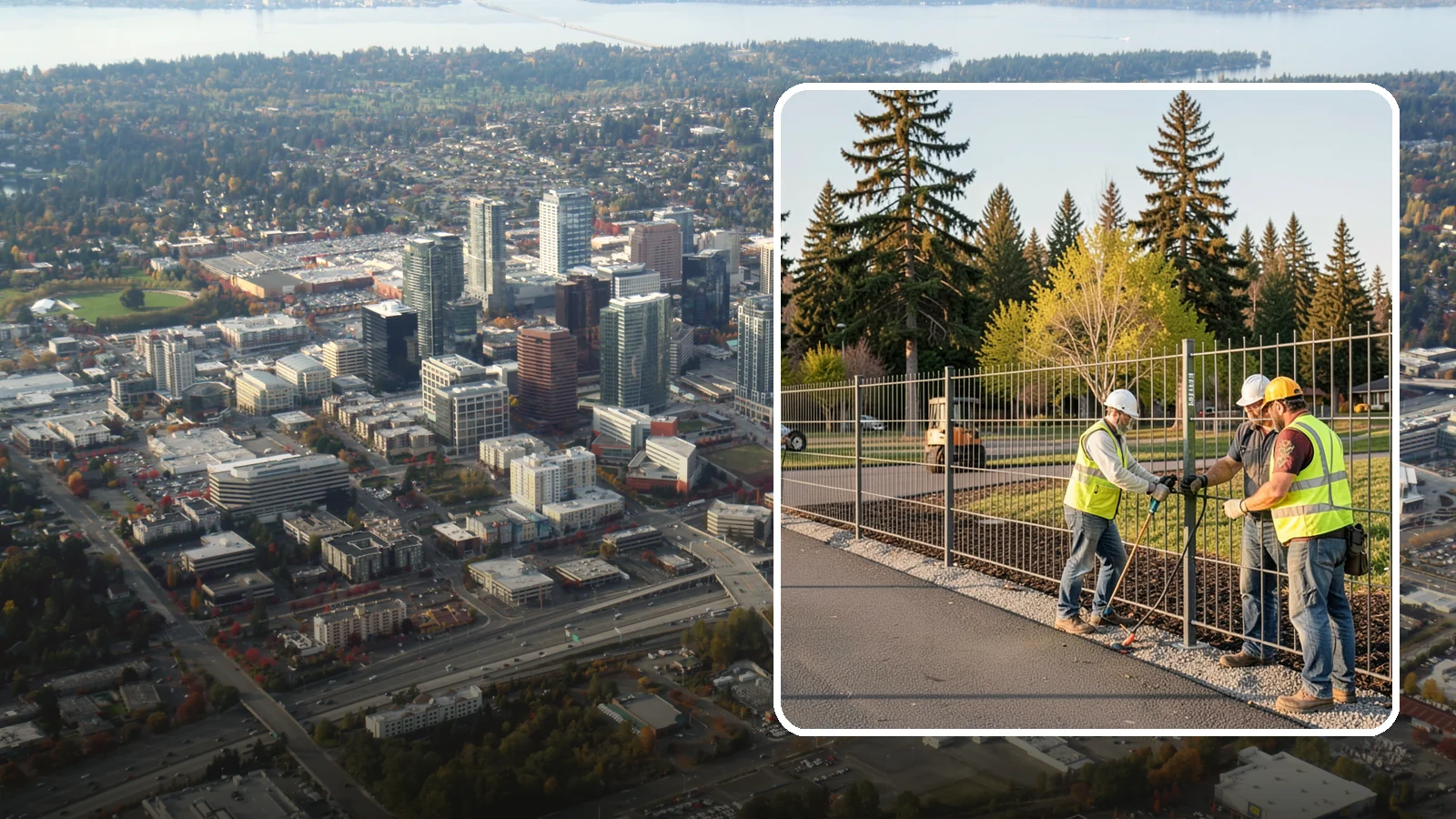 Municipal Fence Installation in Bellevue, King County, WA - Install durable perimeter and security fencing for public facilities, parks, utilities, and infrastructure sites.