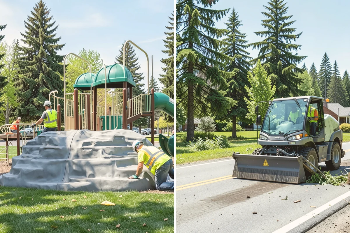 Municipal Fence Installation in Bellevue, King County, WA - Site walk to confirm alignment, access points, and locates