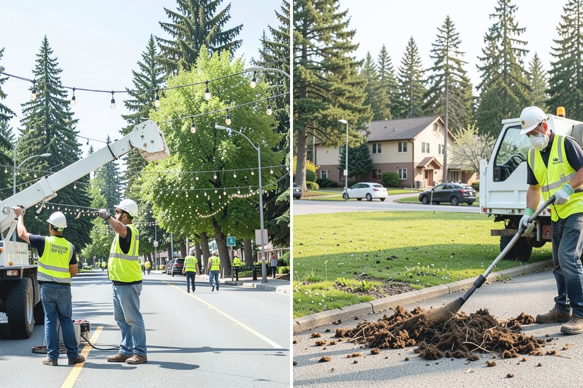 Municipal Fence Installation in Bonney Lake, Pierce County, WA - Site walk to confirm alignment, access points, and locates