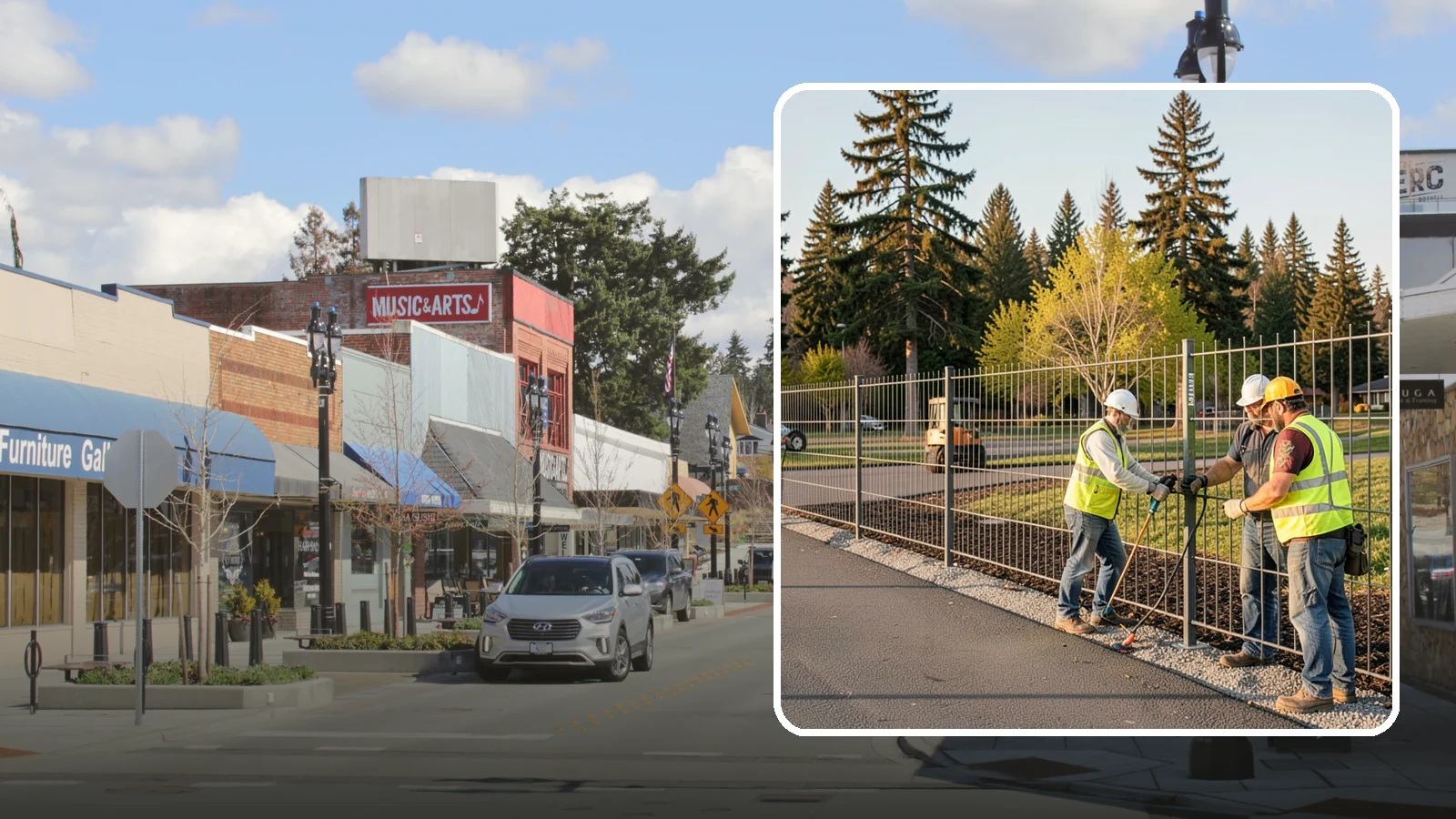 Municipal Fence Installation in Bothell, King County, WA - Install durable perimeter and security fencing for public facilities, parks, utilities, and infrastructure sites.