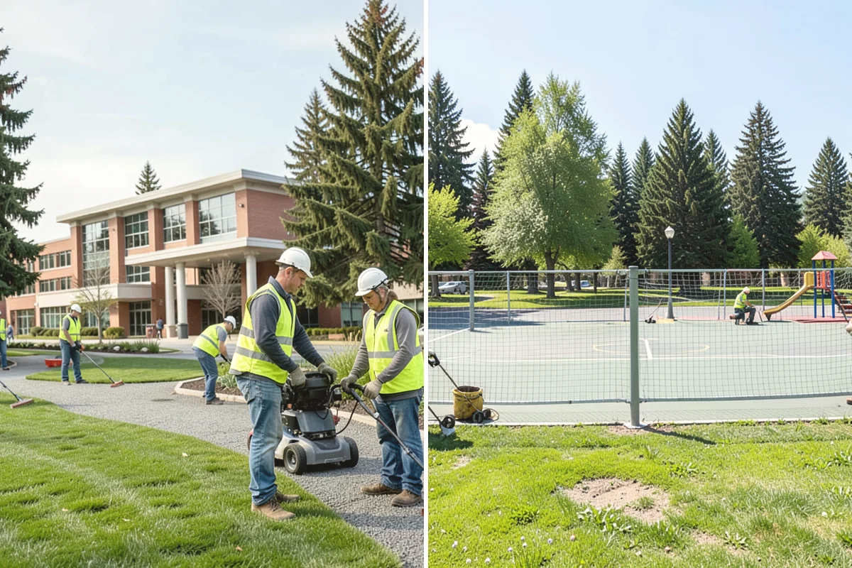 Municipal Fence Installation in Burien, King County, WA - Site walk to confirm alignment, access points, and locates