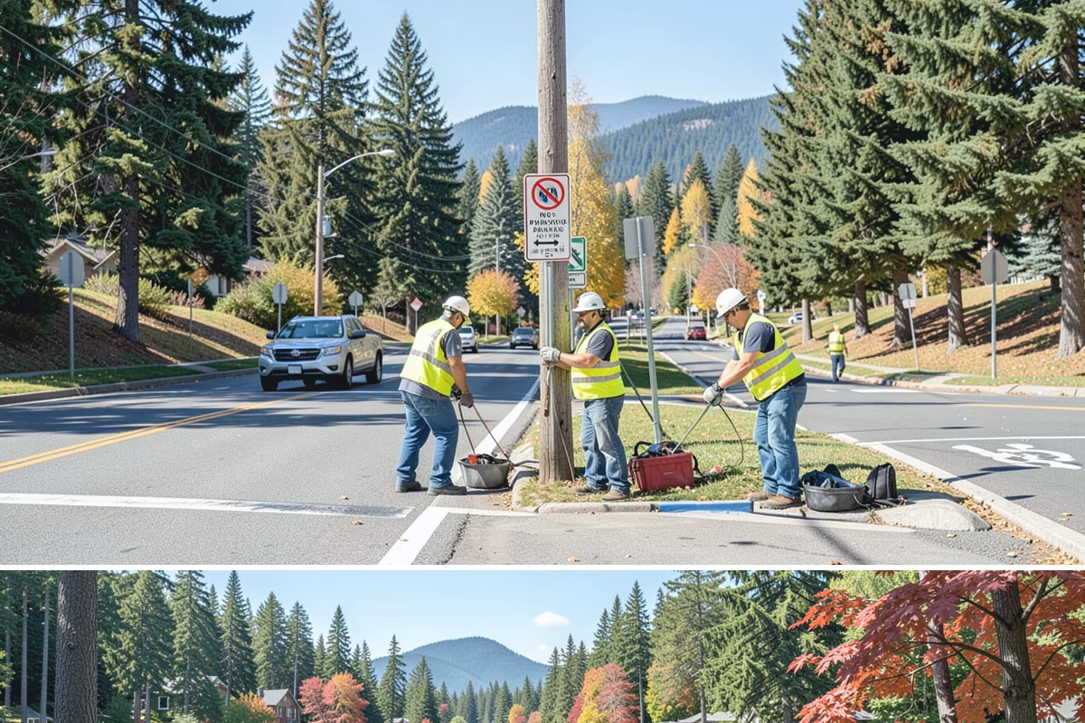 Municipal Fence Installation in Covington, King County, WA - Footing installation is most efficient in drier months when post holes stay stable and concrete sets predictably.