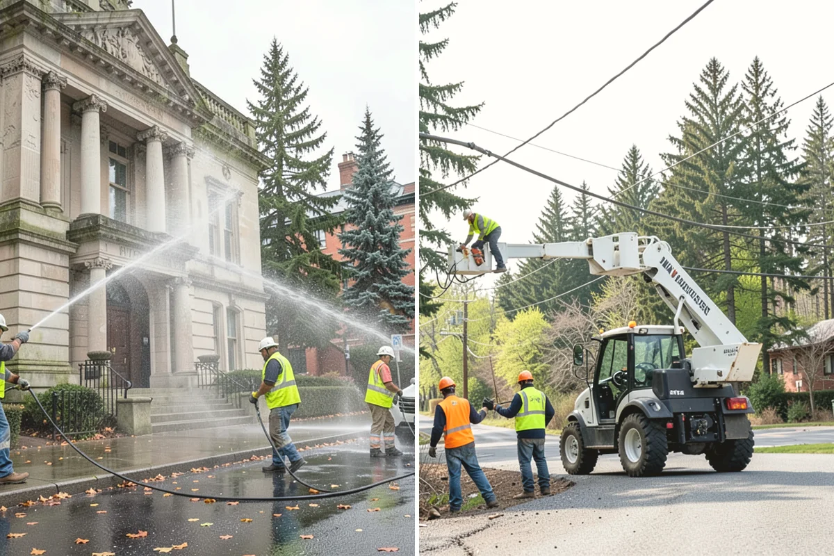 Municipal Fence Installation in Duvall, King County, WA - Site walk to confirm alignment, access points, and locates