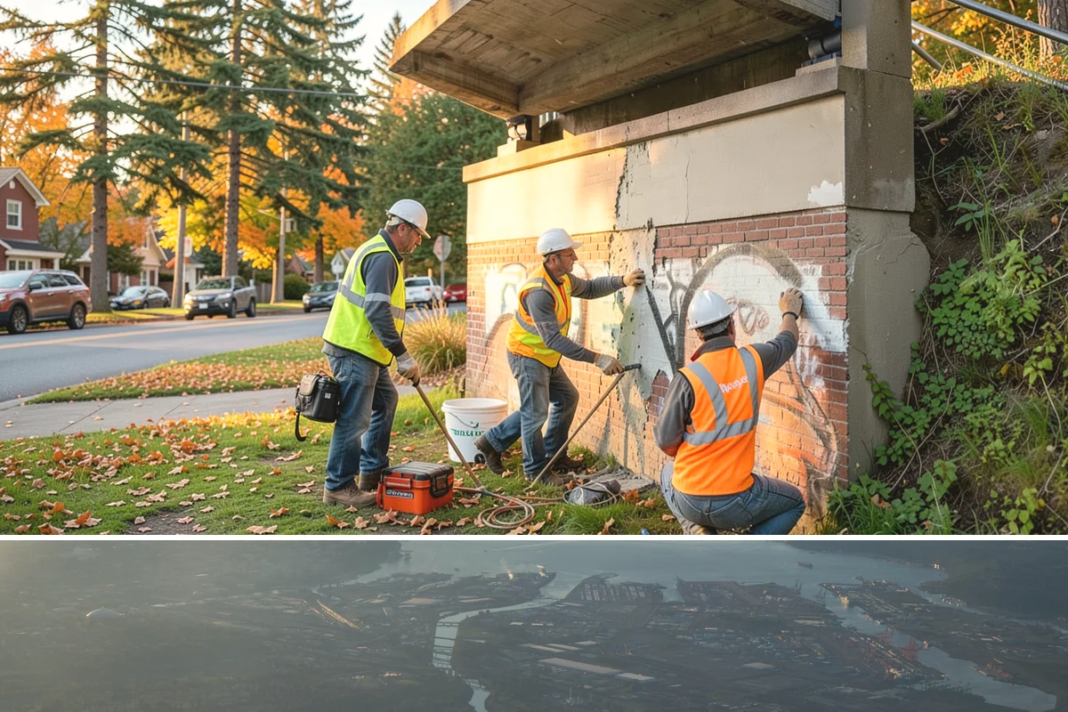 Municipal Fence Installation in Fife, Pierce County, WA - Footing installation is most efficient in drier months when post holes stay stable and concrete sets predictably.