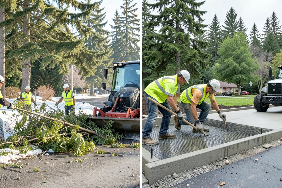 Municipal Fence Installation in Fircrest, Pierce County, WA - Site walk to confirm alignment, access points, and locates