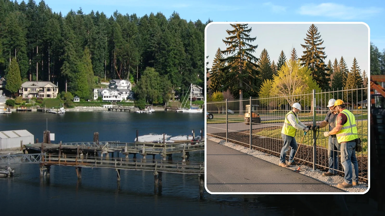 Municipal Fence Installation in Gig Harbor, Pierce County, WA - Install durable perimeter and security fencing for public facilities, parks, utilities, and infrastructure sites.