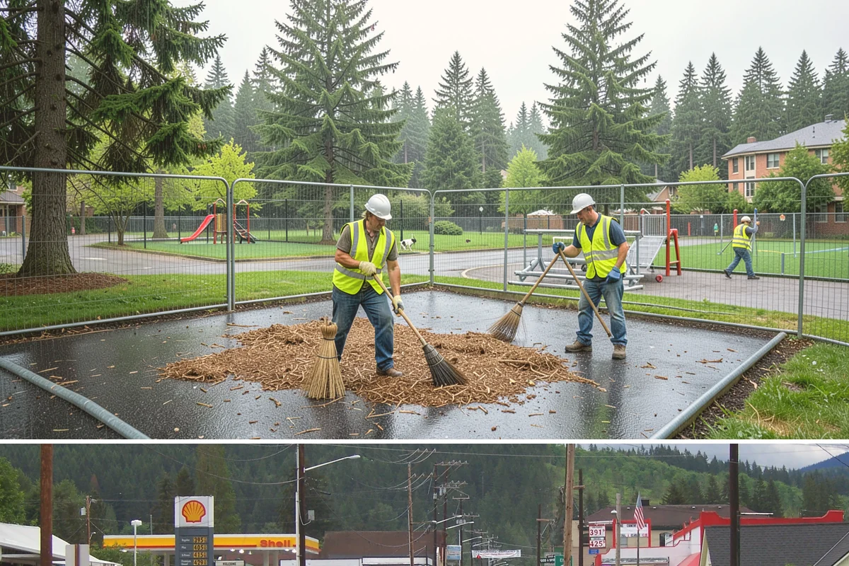 Municipal Fence Installation in Granite Falls, Snohomish County, WA - Footing installation is most efficient in drier months when post holes stay stable and concrete sets predictably.