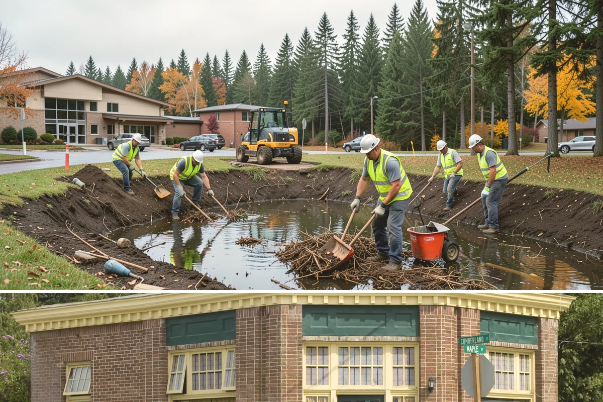 Municipal Fence Installation in Hamilton, Skagit County, WA - Footing installation is most efficient in drier months when post holes stay stable and concrete sets predictably.