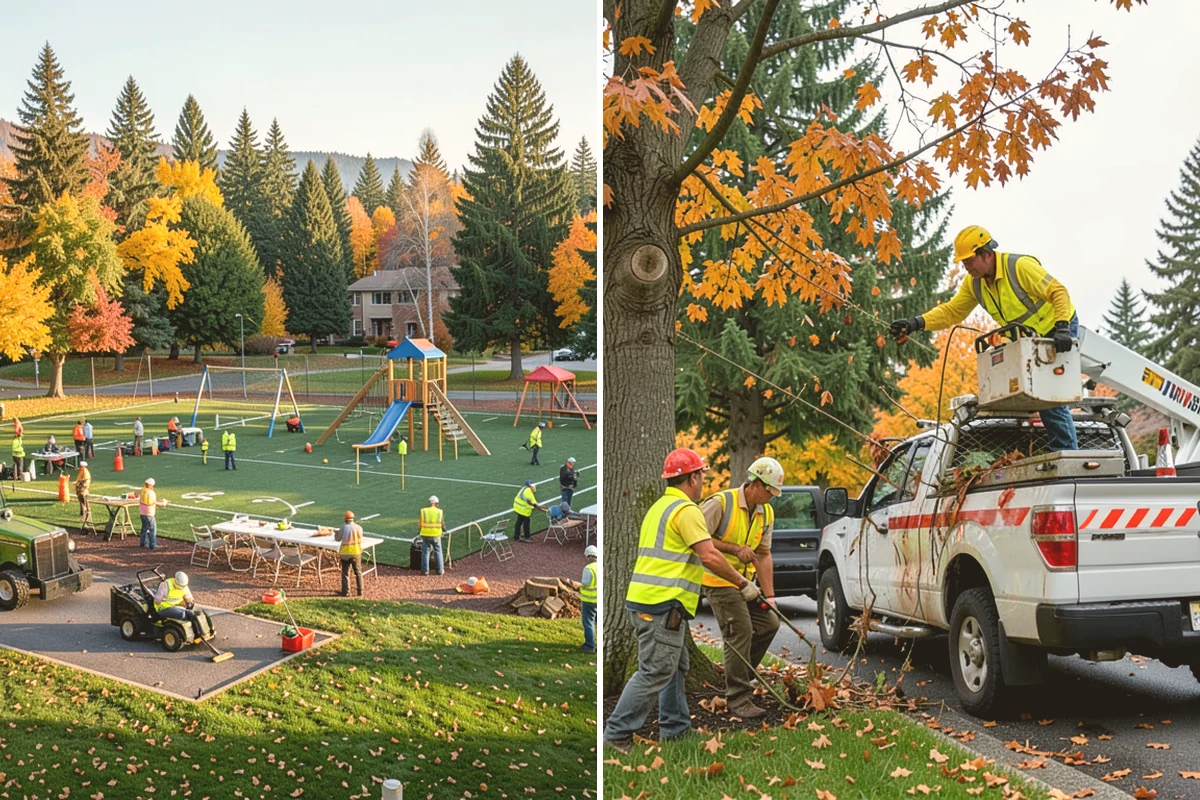 Municipal Fence Installation in Kent, King County, WA - Site walk to confirm alignment, access points, and locates