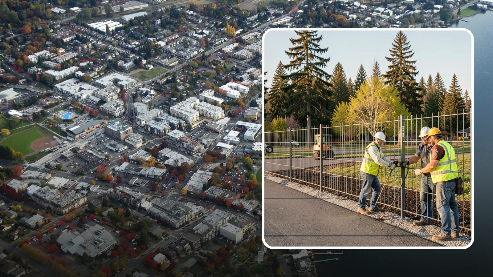 Municipal Fence Installation in Kirkland, King County, WA - Install durable perimeter and security fencing for public facilities, parks, utilities, and infrastructure sites.