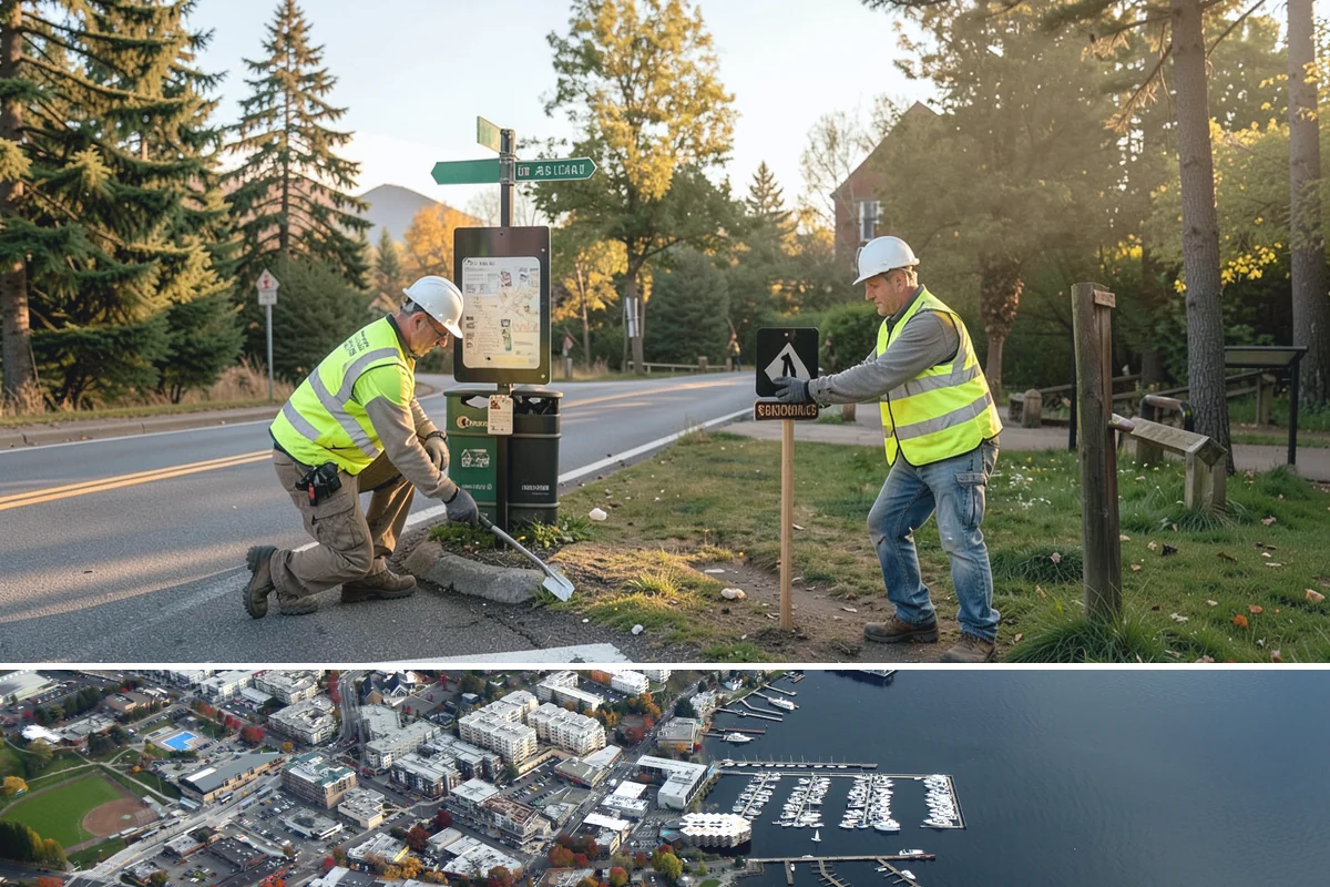 Municipal Fence Installation in Kirkland, King County, WA - Footing installation is most efficient in drier months when post holes stay stable and concrete sets predictably.