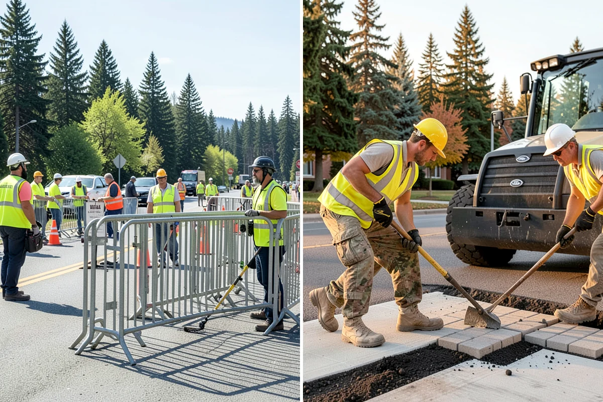 Municipal Fence Installation in Lyman, Skagit County, WA - Site walk to confirm alignment, access points, and locates