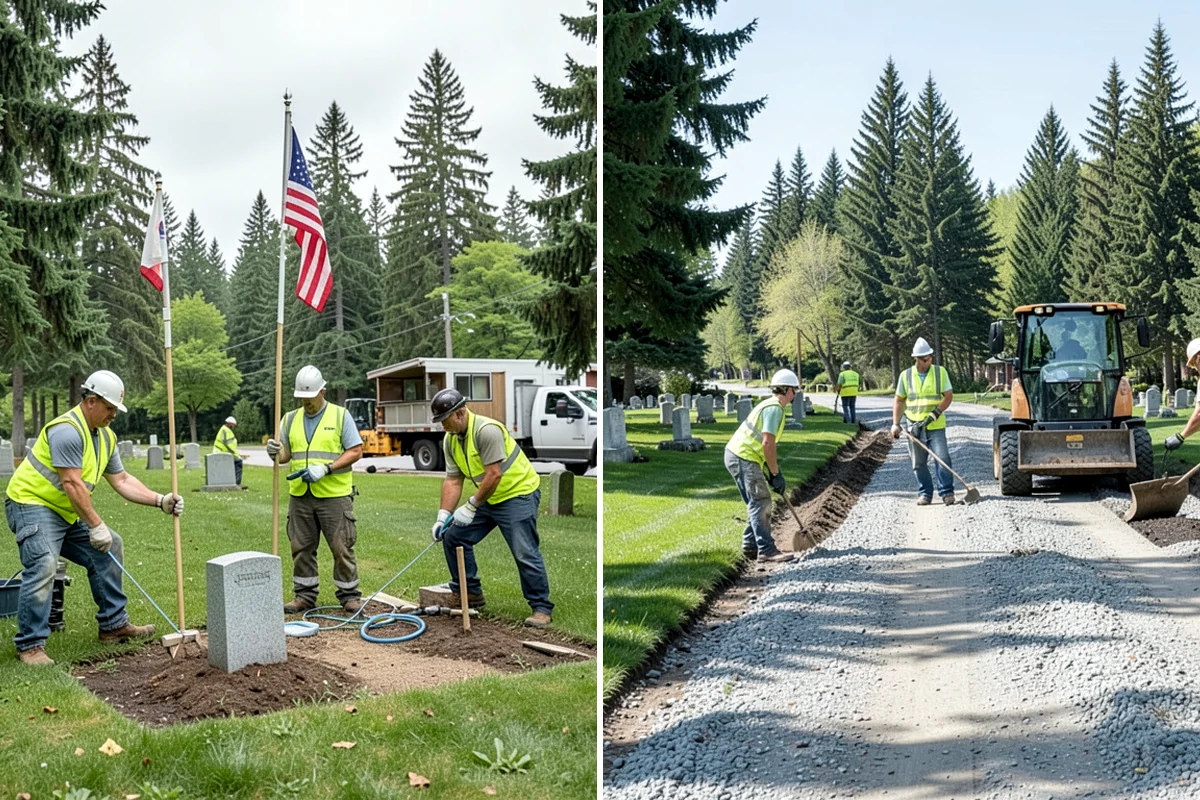Municipal Fence Installation in Maple Valley, King County, WA - Site walk to confirm alignment, access points, and locates