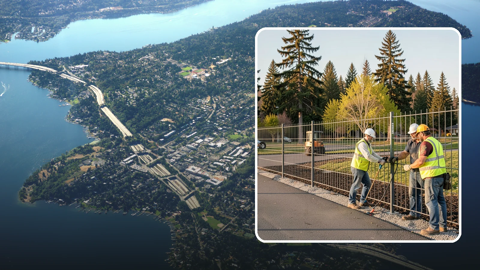 Municipal Fence Installation in Mercer Island, King County, WA - Install durable perimeter and security fencing for public facilities, parks, utilities, and infrastructure sites.