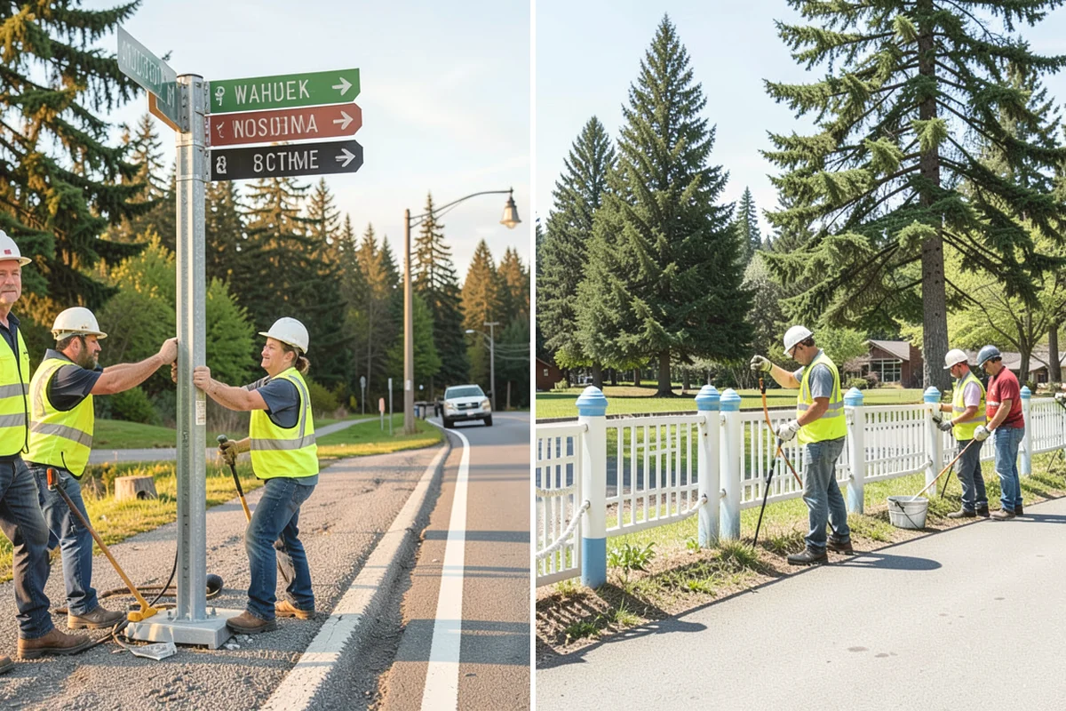 Municipal Fence Installation in Mill Creek, Snohomish County, WA - Site walk to confirm alignment, access points, and locates