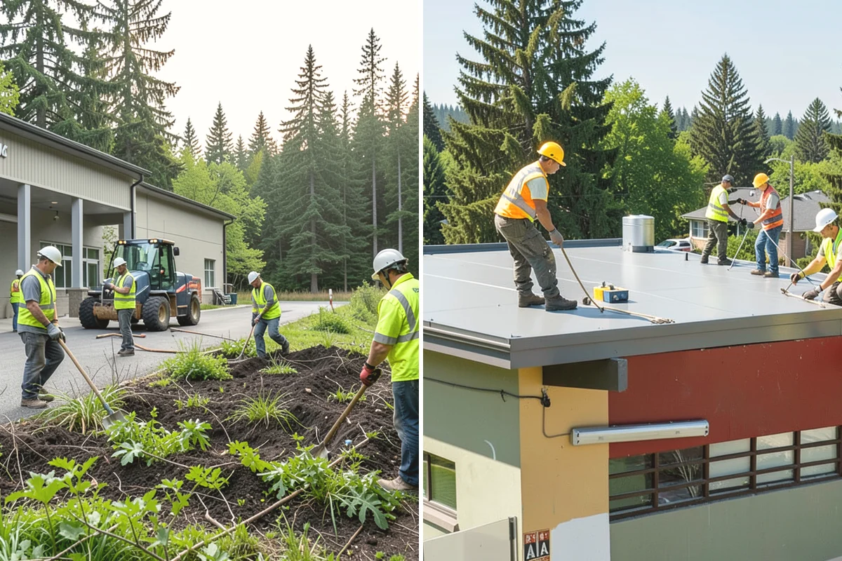 Municipal Fence Installation in Mukilteo, Snohomish County, WA - Site walk to confirm alignment, access points, and locates