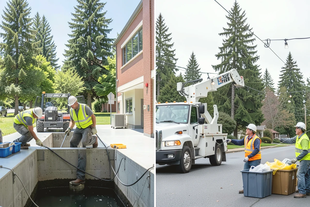 Municipal Fence Installation in North Bend, King County, WA - Site walk to confirm alignment, access points, and locates