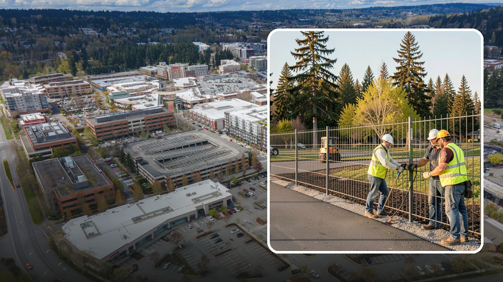 Municipal Fence Installation in Redmond, King County, WA - Install durable perimeter and security fencing for public facilities, parks, utilities, and infrastructure sites.