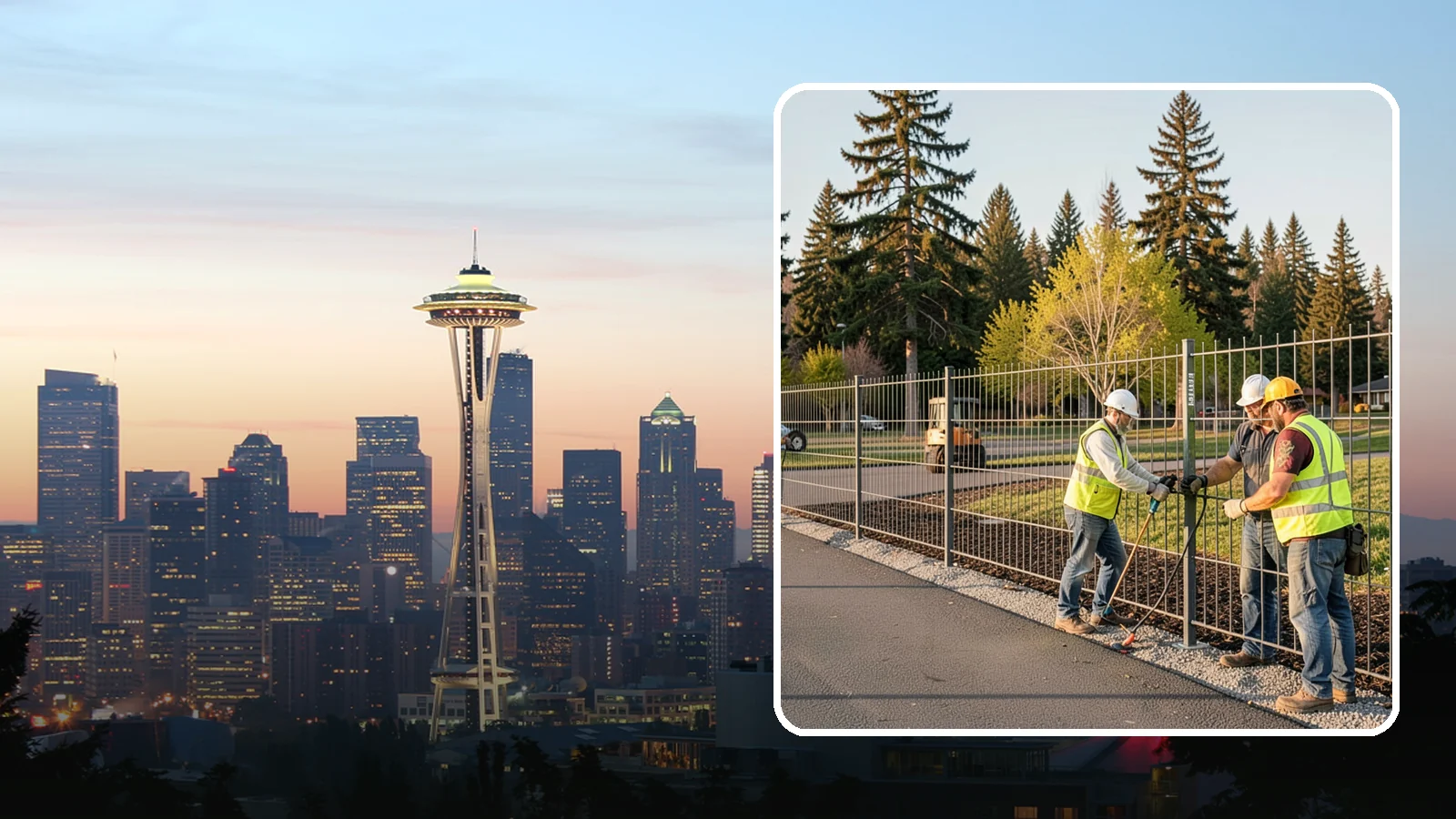 Municipal Fence Installation in Seattle, King County, WA - Install durable perimeter and security fencing for public facilities, parks, utilities, and infrastructure sites.