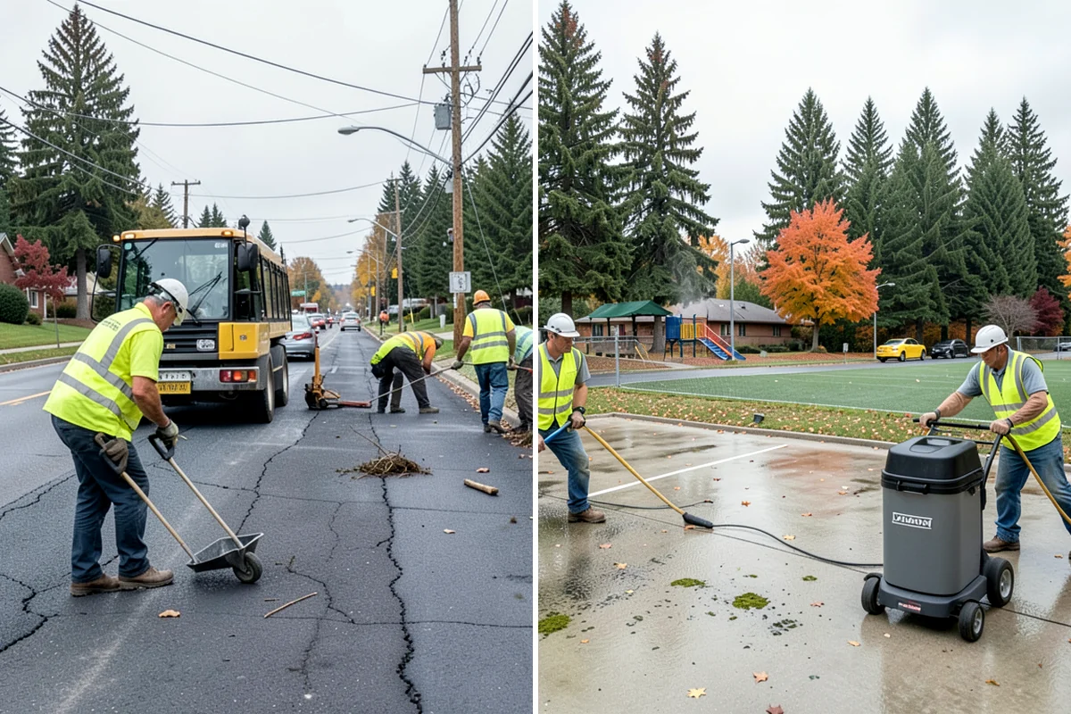 Municipal Fence Installation in Seattle, King County, WA - Site walk to confirm alignment, access points, and locates