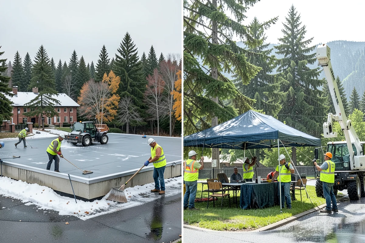 Municipal Fence Installation in Snoqualmie, King County, WA - Site walk to confirm alignment, access points, and locates