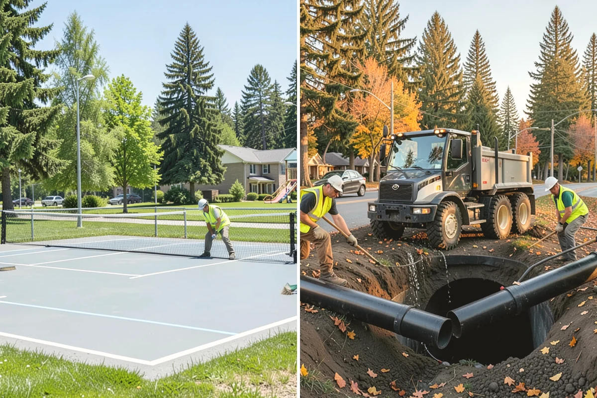 Municipal Fence Installation in Steilacoom, Pierce County, WA - Site walk to confirm alignment, access points, and locates