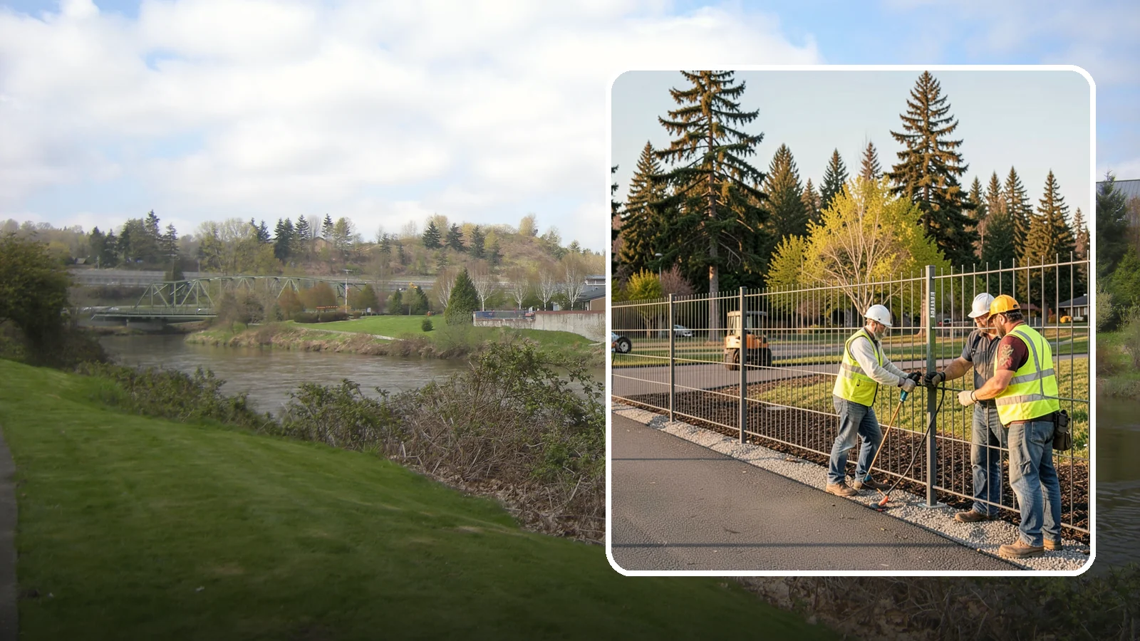 Municipal Fence Installation in Tukwila, King County, WA - Install durable perimeter and security fencing for public facilities, parks, utilities, and infrastructure sites.