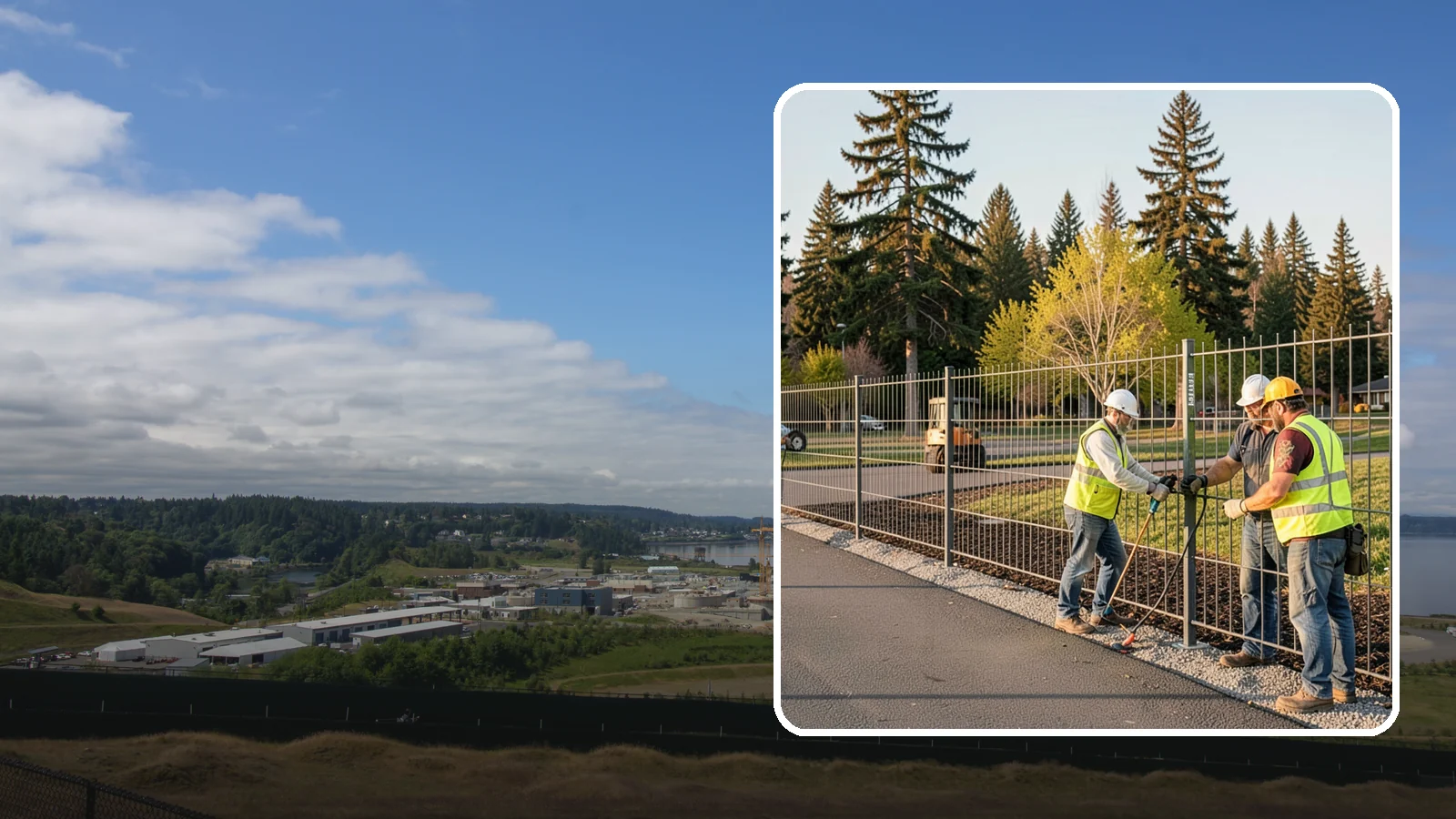 Municipal Fence Installation in University Place, Pierce County, WA - Install durable perimeter and security fencing for public facilities, parks, utilities, and infrastructure sites.