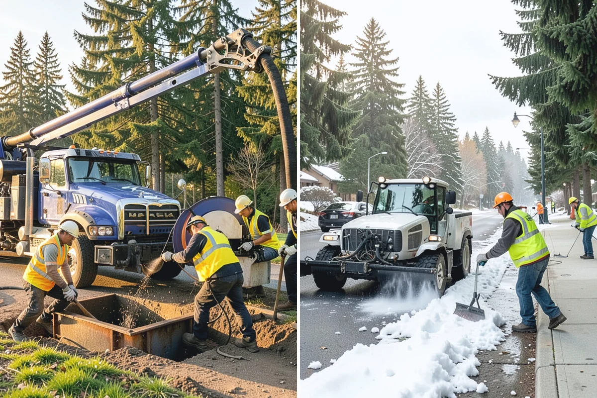 Municipal Fence Installation in Wilkeson, Pierce County, WA - Site walk to confirm alignment, access points, and locates