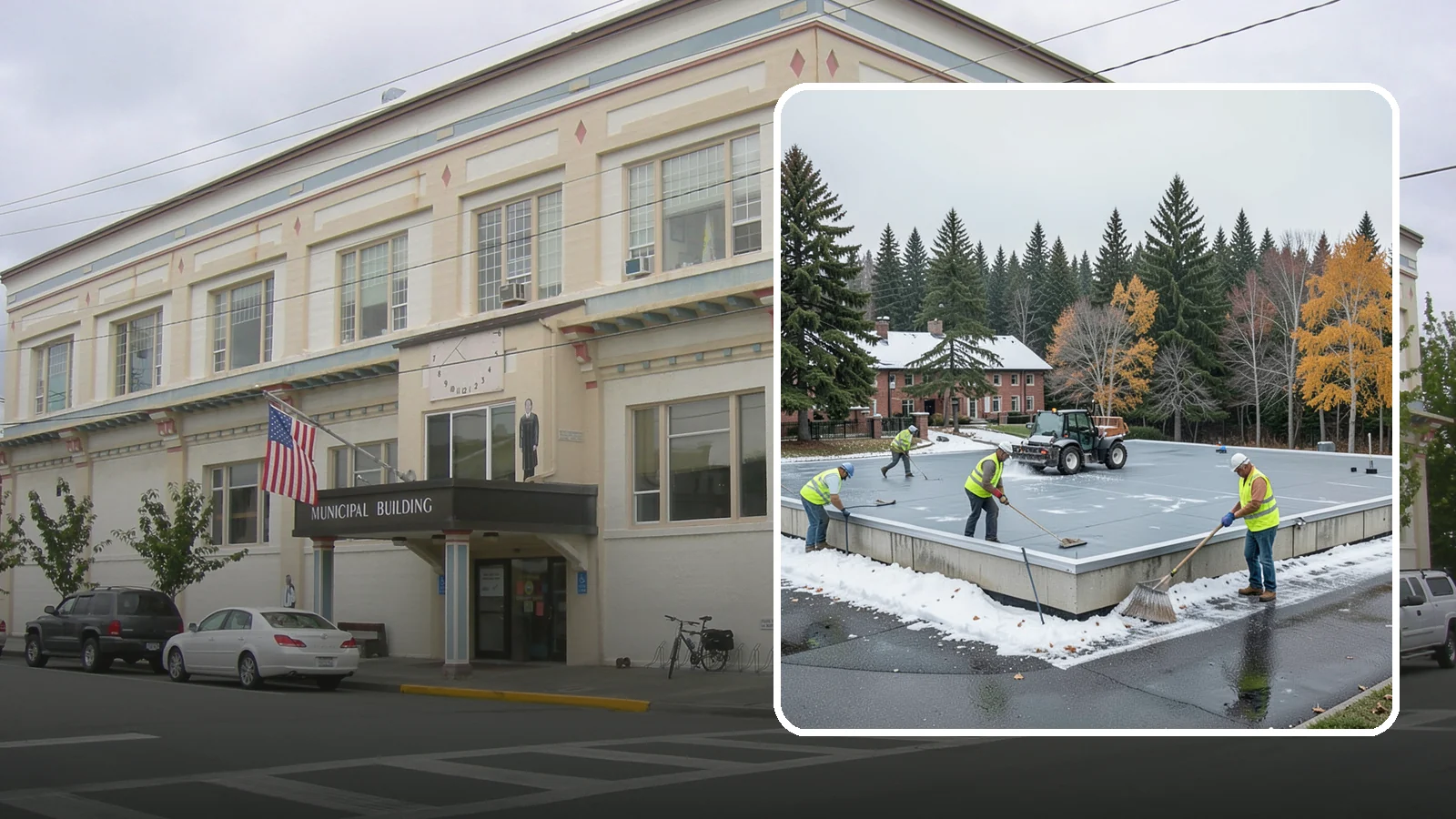 Municipal Flat Roof Services in Anacortes, Skagit County, WA - Maintain, repair, and replace the low-slope roofing systems that top most municipal and civic buildings.