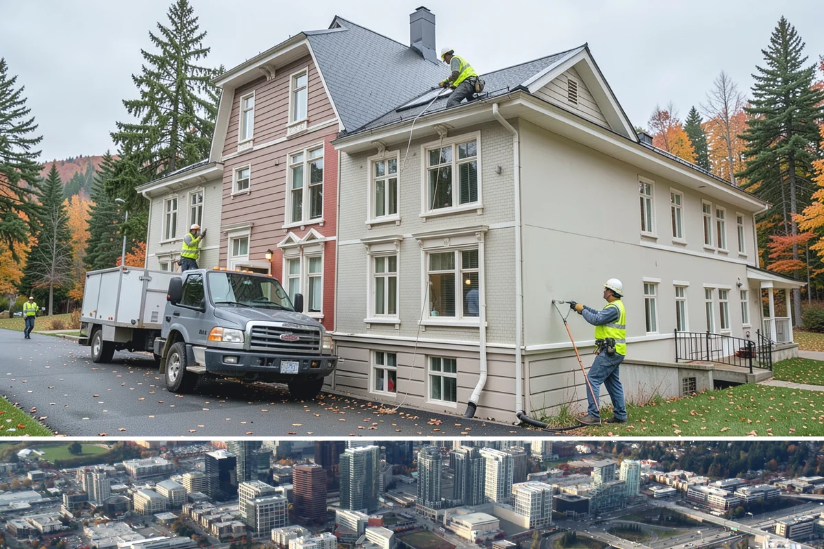 Municipal Flat Roof Services in Bellevue, King County, WA - Membrane work bonds best in dry, moderate conditions, making the summer months ideal for low-slope projects.