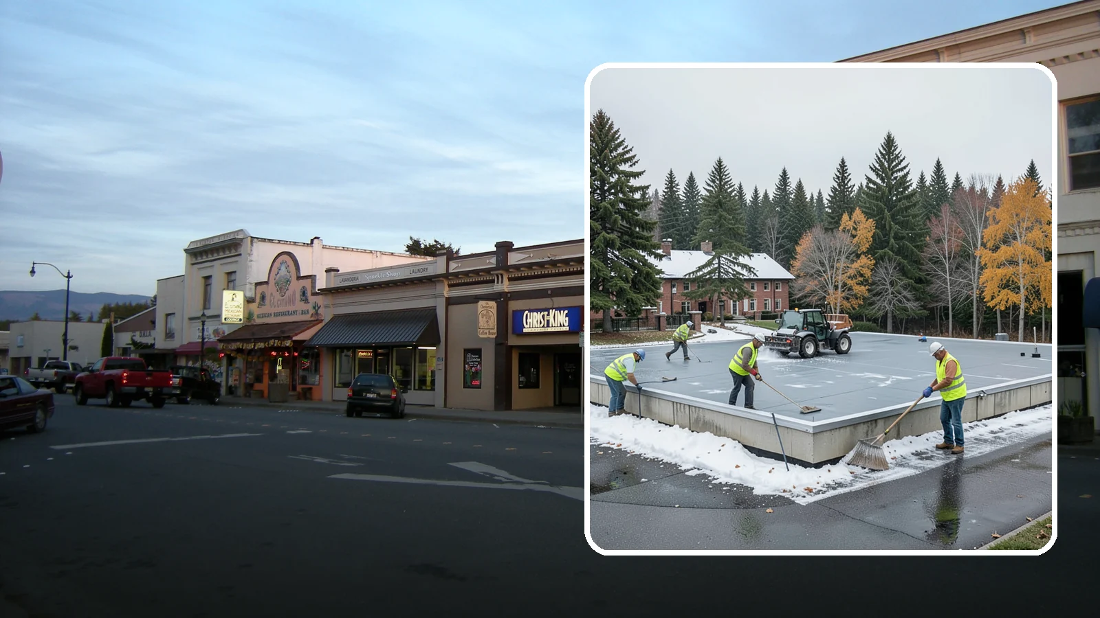 Municipal Flat Roof Services in Burlington, Skagit County, WA - Maintain, repair, and replace the low-slope roofing systems that top most municipal and civic buildings.