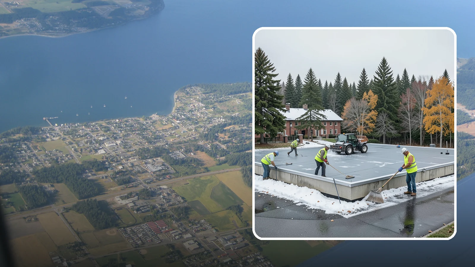 Municipal Flat Roof Services in Coupeville, Island County, WA - Maintain, repair, and replace the low-slope roofing systems that top most municipal and civic buildings.