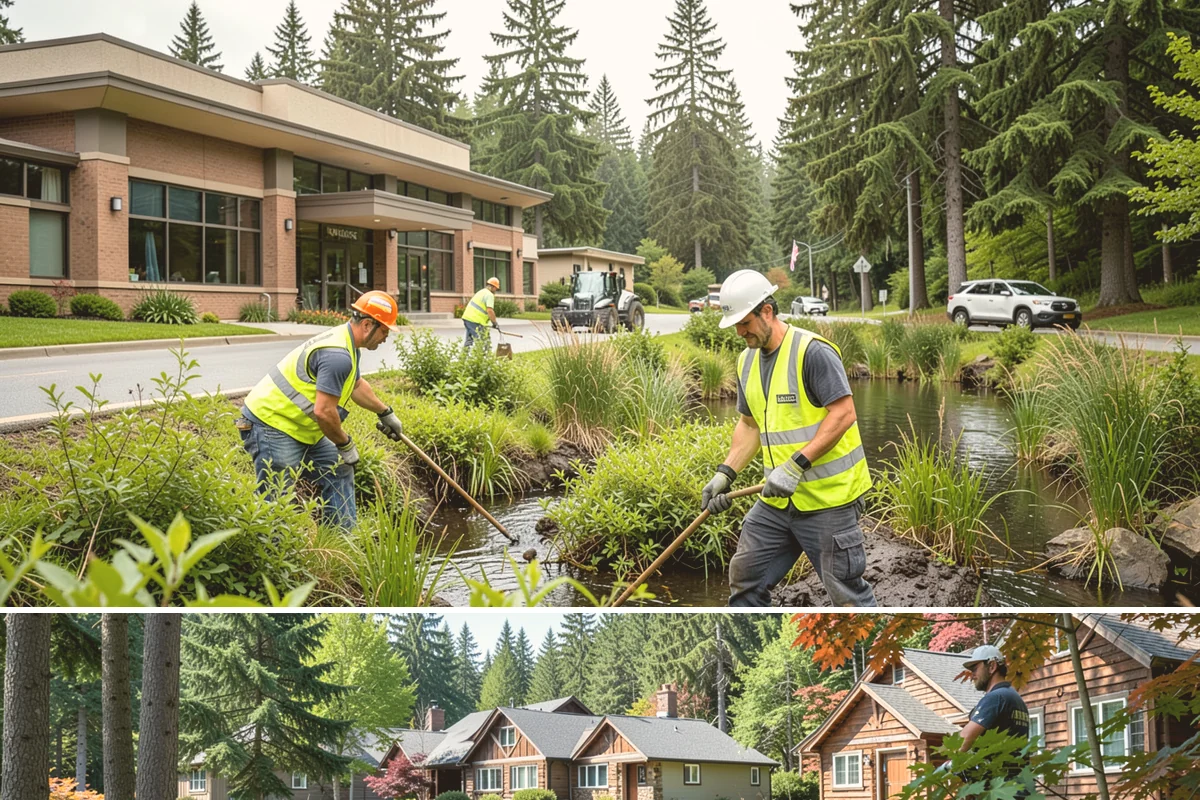 Municipal Flat Roof Services in Edgewood, Pierce County, WA - Membrane work bonds best in dry, moderate conditions, making the summer months ideal for low-slope projects.
