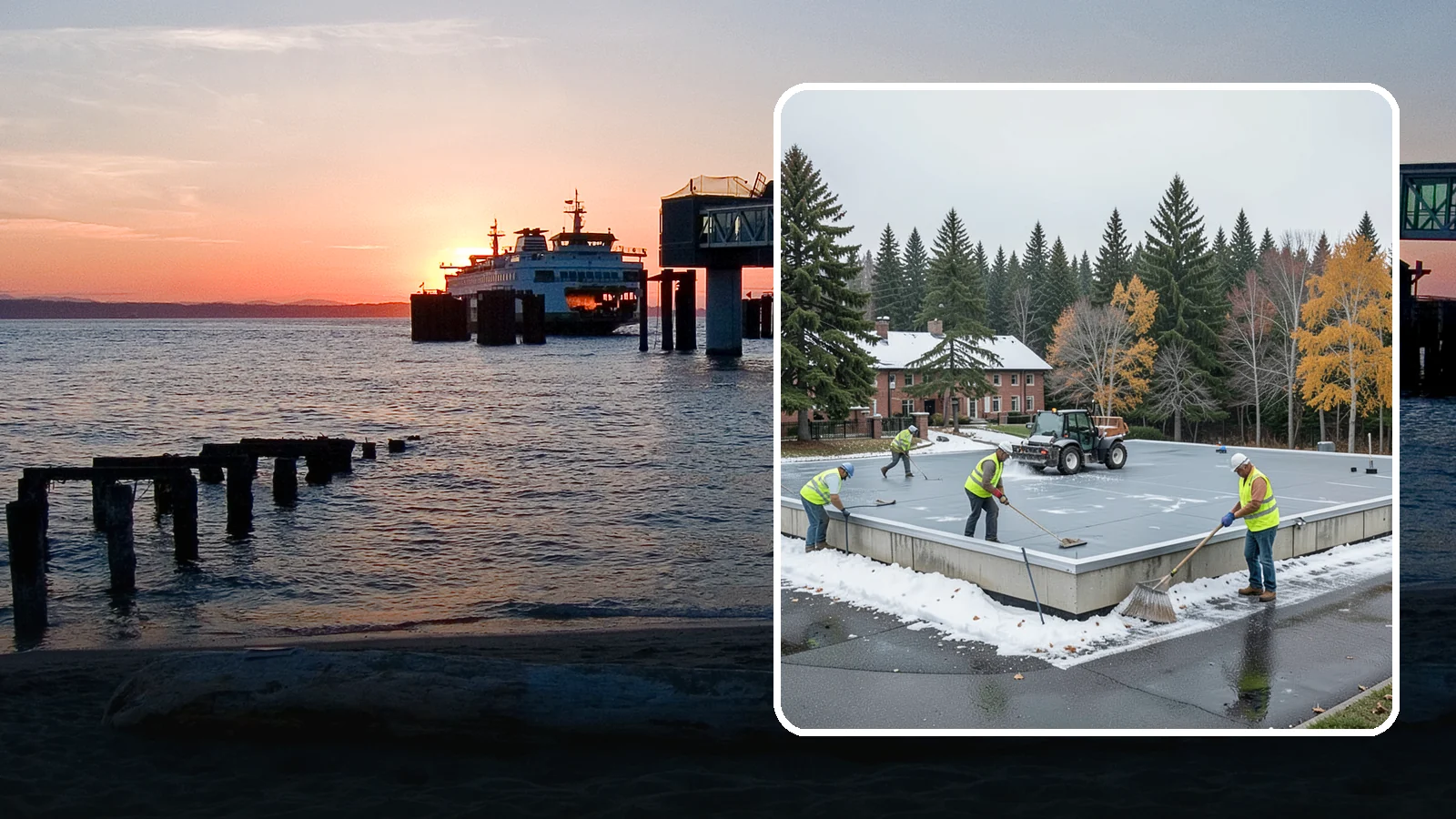 Municipal Flat Roof Services in Edmonds, Snohomish County, WA - Maintain, repair, and replace the low-slope roofing systems that top most municipal and civic buildings.